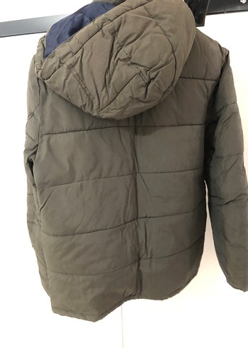 s Beden haki Renk Düğmeli Jack&Jones Erkek Haki Street Wear Mont