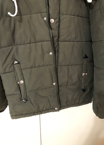 Jack Wolfskin Düğmeli Jack&Jones Erkek Haki Street Wear Mont