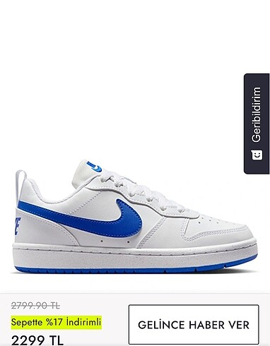 Orijinal Nike spor ayakkabı