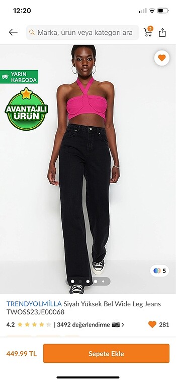 l Beden Siyah jean