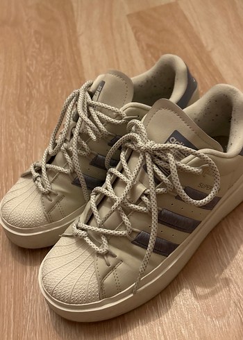 38 Beden Bej Adidas Superstar Platform Spor Ayakkabı