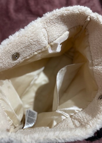 Bej Peluş Kadın Omuz Çantası - Görsel 3