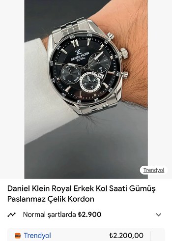 Daniel Klein Siyah Erkek İş Saati - Görsel 5