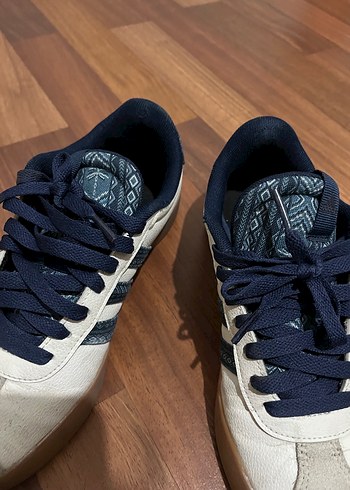 Beyaz Mavi Bağcıklı Kadın Spor Ayakkabı - Görsel 6