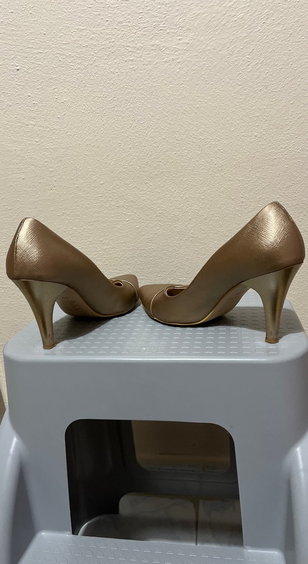 Vigotti Bej Deri Stiletto Kadın Ayakkabı - Görsel 4