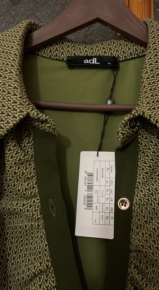 Düğmeli Kolsuz Haki Bohem Uzun Elbise - Görsel 2