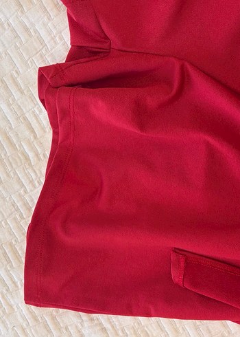 Kırmızı Mini Tulum - Görsel 4