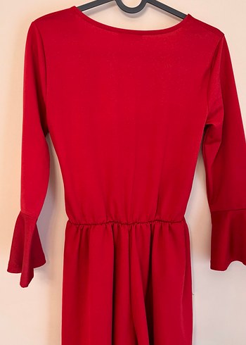 Kırmızı Mini Tulum - Görsel 3