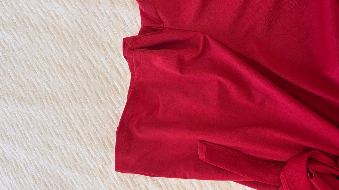 Kırmızı Mini Tulum - Görsel 4