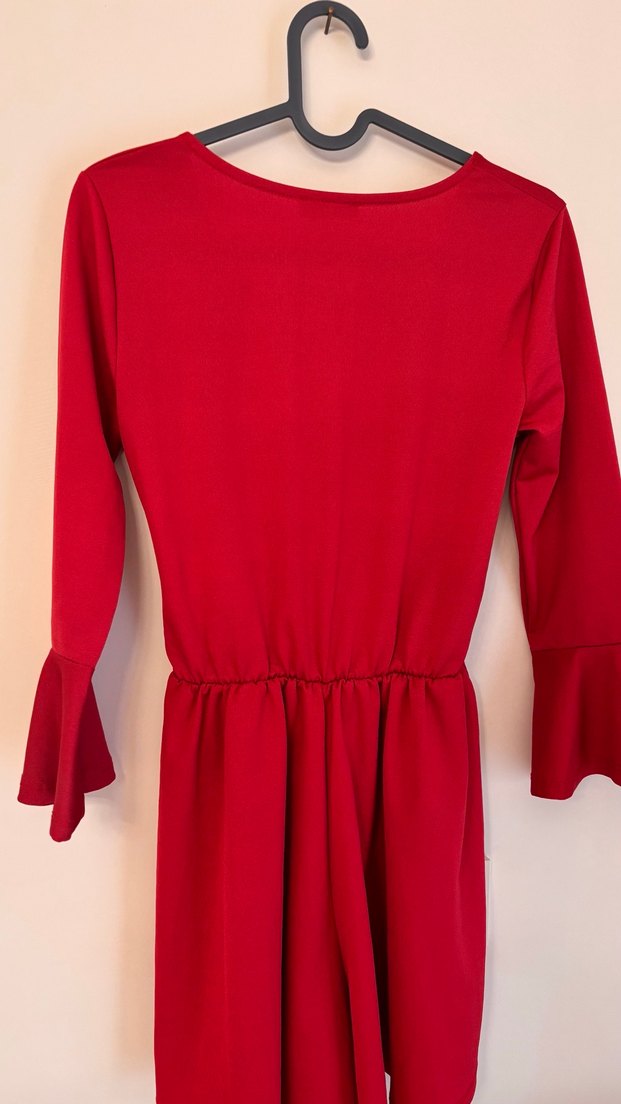 Kırmızı Mini Tulum - Görsel 3