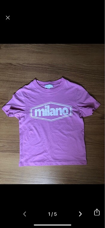 topshop pembe milano tshirt