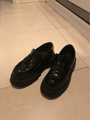 Kalın taban loafer makosen