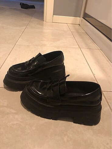 35 Beden Kalın taban loafer makosen