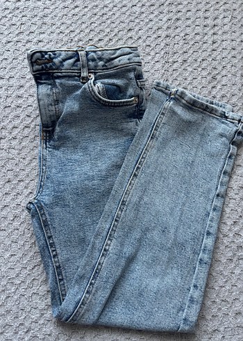 9 Yaş Beden Gri Midi Boy Normal Kesim Kot Pantolon