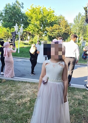 8 Yaş Beden ten rengi Renk Kız çocuk abiye