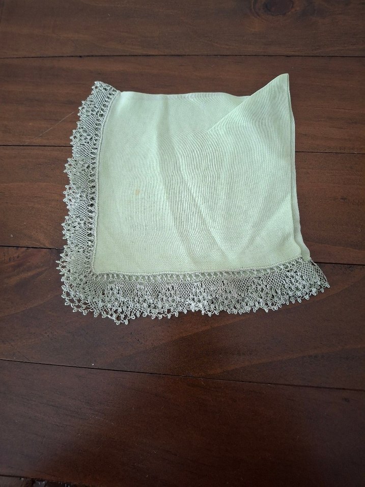 GERCEK İĞNE OYALI  MENDIL - Görsel 3