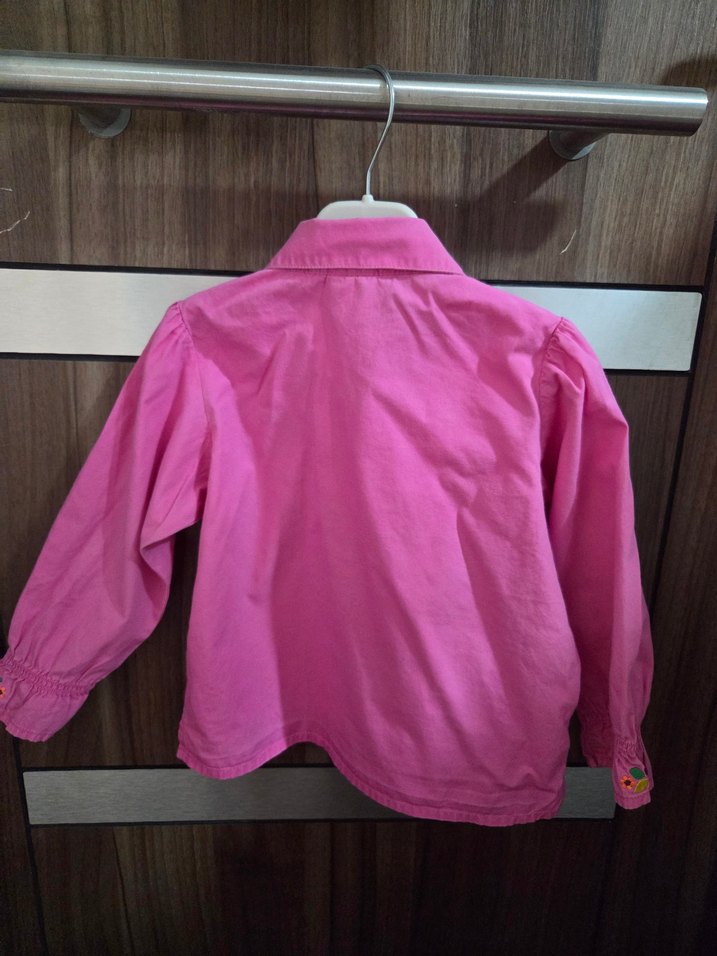 Uzun Kollu Kız Gömleği - Görsel 4