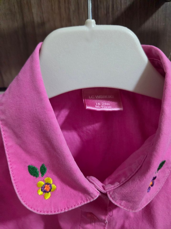 Uzun Kollu Kız Gömleği - Görsel 2