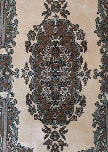 Koyu Kahverengi Desenli Geleneksel Duvar Halısı - Görsel 4