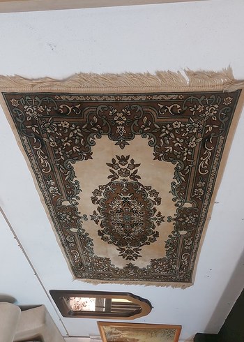 Koyu Kahverengi Desenli Geleneksel Duvar Halısı - Görsel 3