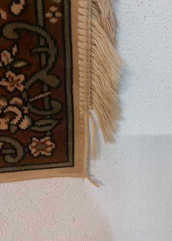 Koyu Kahverengi Desenli Geleneksel Duvar Halısı - Görsel 5