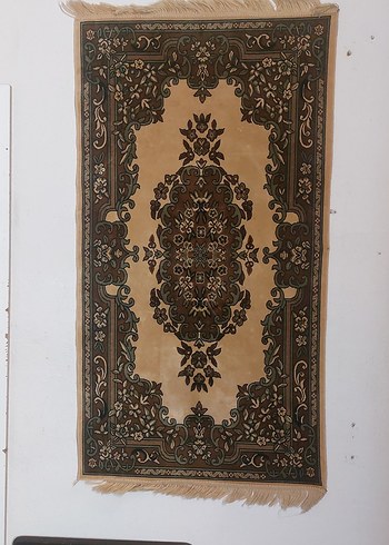 Koyu Kahverengi Desenli Geleneksel Duvar Halısı - Görsel 2