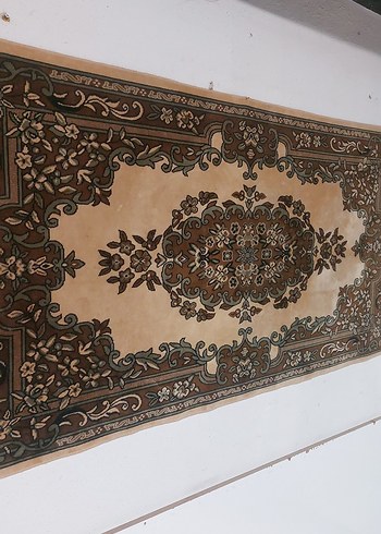 Koyu Kahverengi Desenli Geleneksel Duvar Halısı - Görsel 6