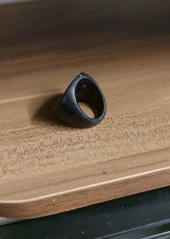 gümüş işlemeli plastik yüzük - Görsel 2