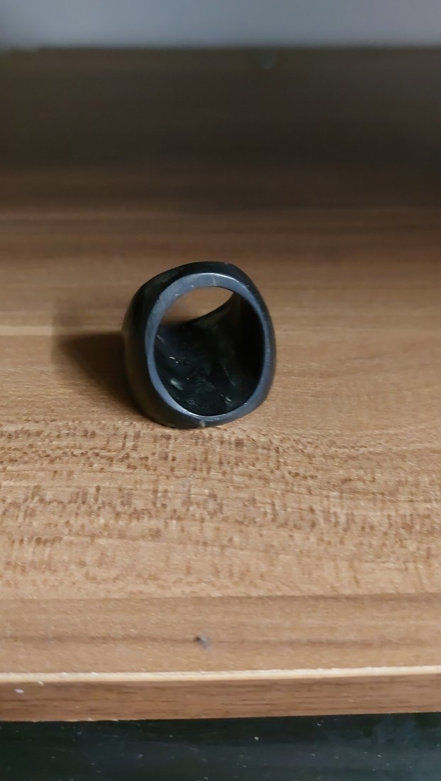 gümüş işlemeli plastik yüzük - Görsel 5