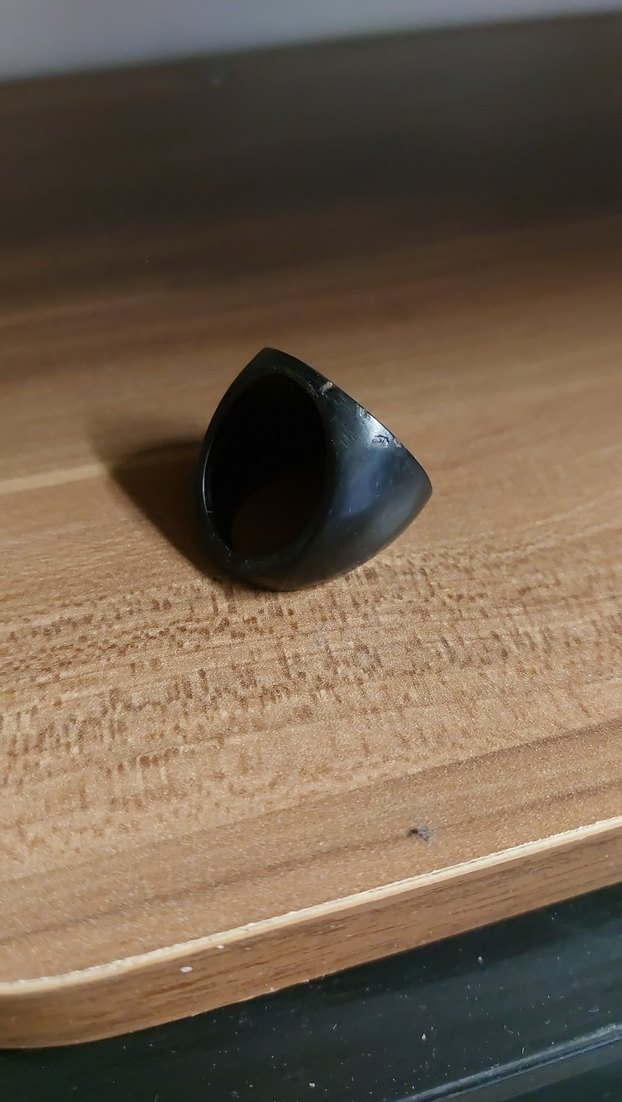 gümüş işlemeli plastik yüzük - Görsel 3