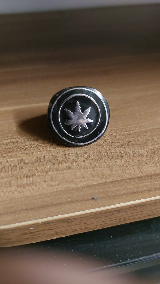 gümüş işlemeli plastik yüzük - Görsel 4