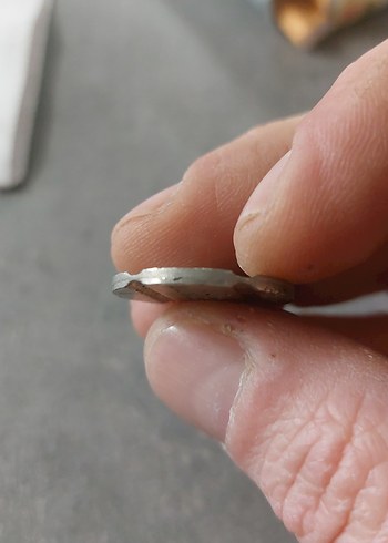 Gri Vintage Erkek Rozet jeton - Görsel 4