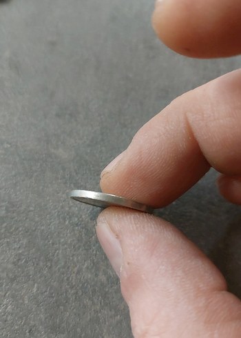 Gri 100 Bin Lira Madeni Para Rozeti - Görsel 3