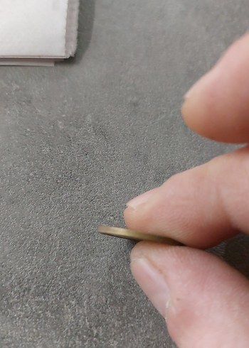 Altın Renkli 1989 Vintage 100 Lira Rozet - Görsel 3