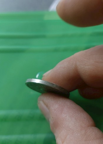 Gri Vintage Erkek Rozeti jeton - Görsel 3