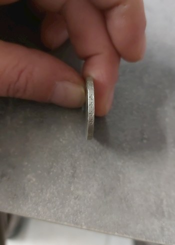 Gri Vintage 50 Bin Lira Rozeti - Görsel 3