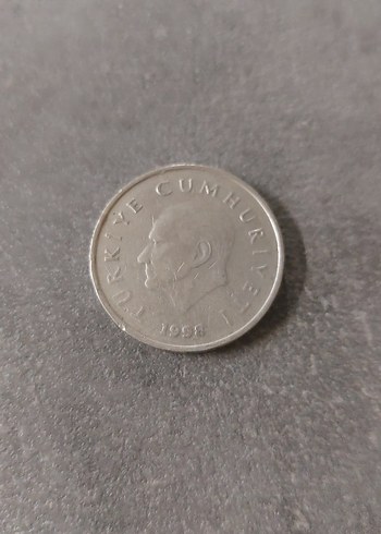 Gri Vintage 50 Bin Lira Rozeti - Görsel 2