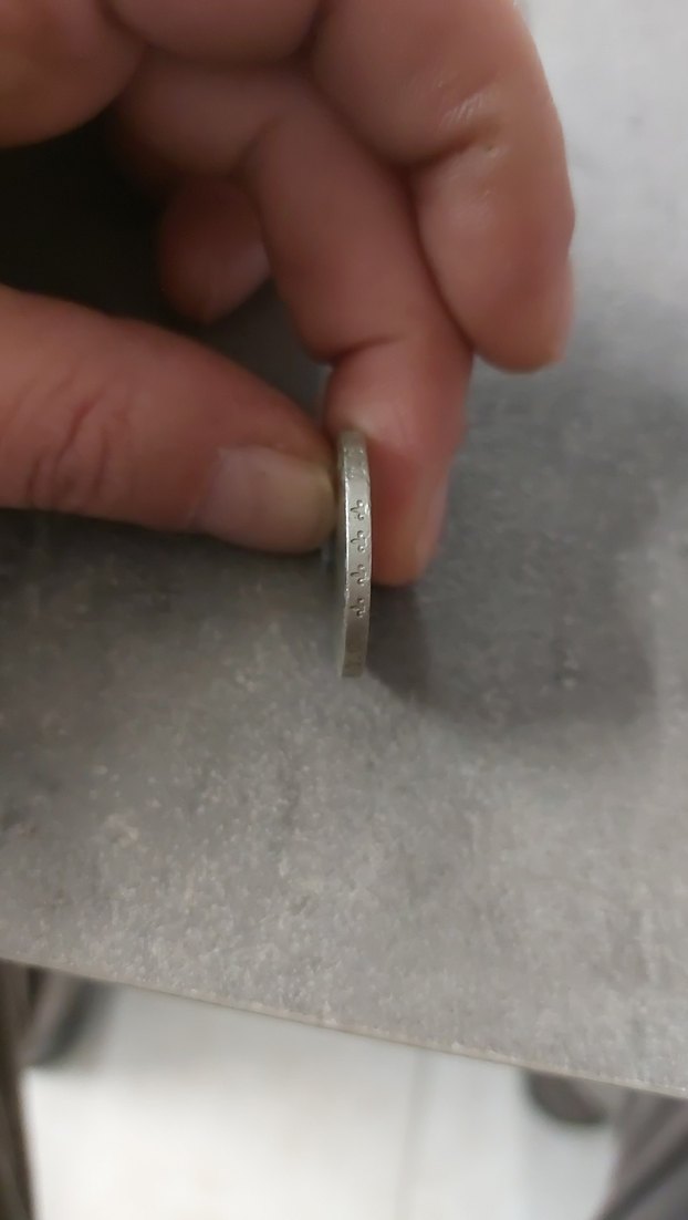 Gri Vintage 50 Bin Lira Rozeti - Görsel 3