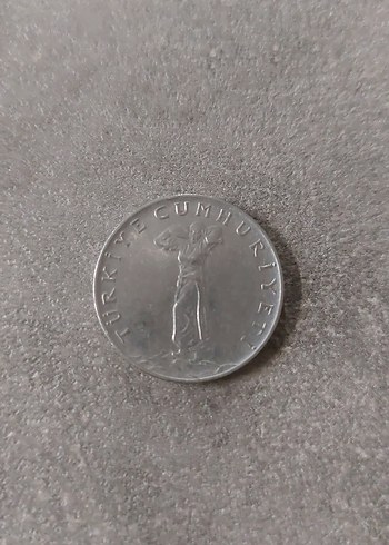 1976 Vintage 25 Kurus Gri Madeni Para - Görsel 2