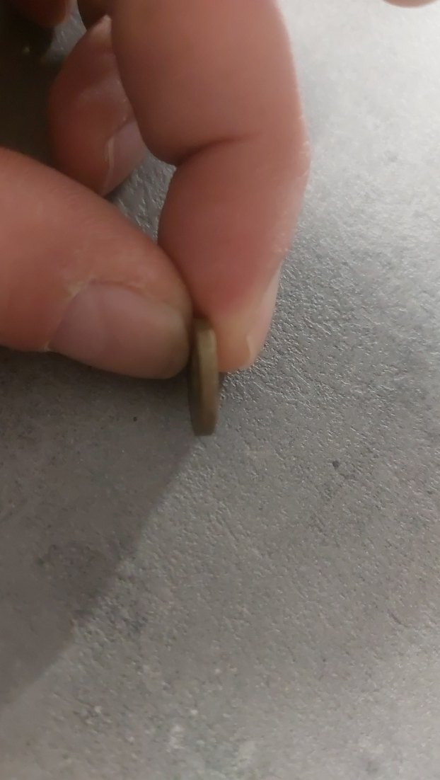 Bej Vintage Erkek Rozeti JETONU Yazılı - Görsel 3