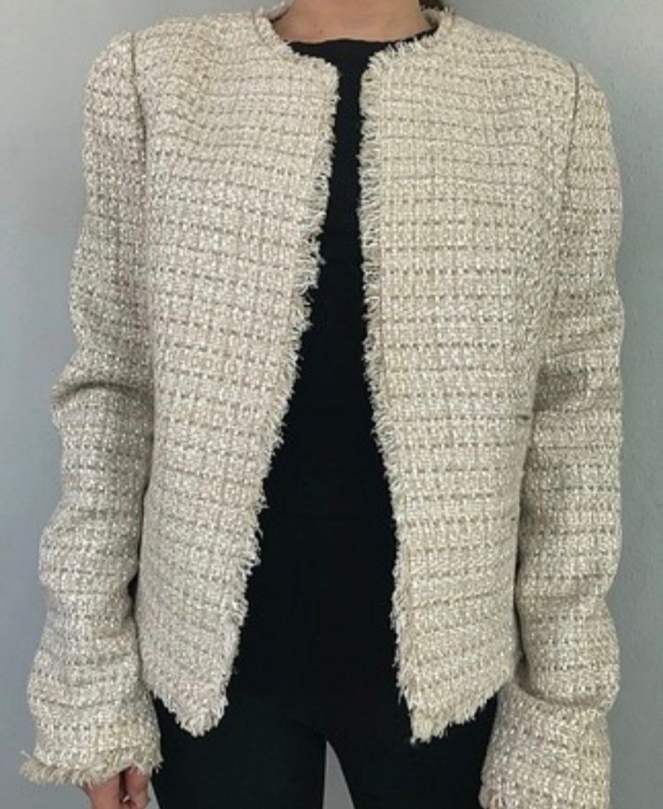 Tüvit Dokulu Kadın Blazer Ceket - Görsel 4