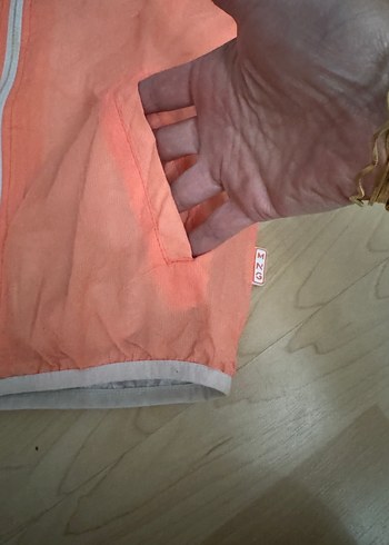 Mango Kids Kızlar için Kapüşonlu Fermuarlı Yağmurluk