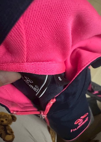 Hummel Kız Çocuk Gri-Pembe Fermuarlı Eşofman Takımı