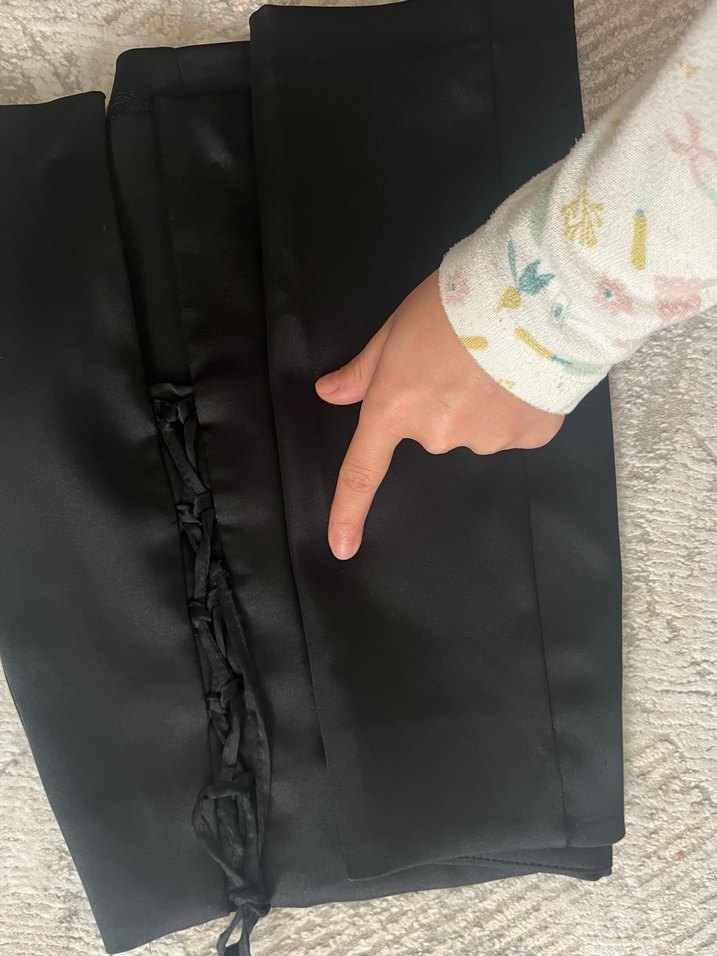 Siyah Saten Etek - Görsel 5