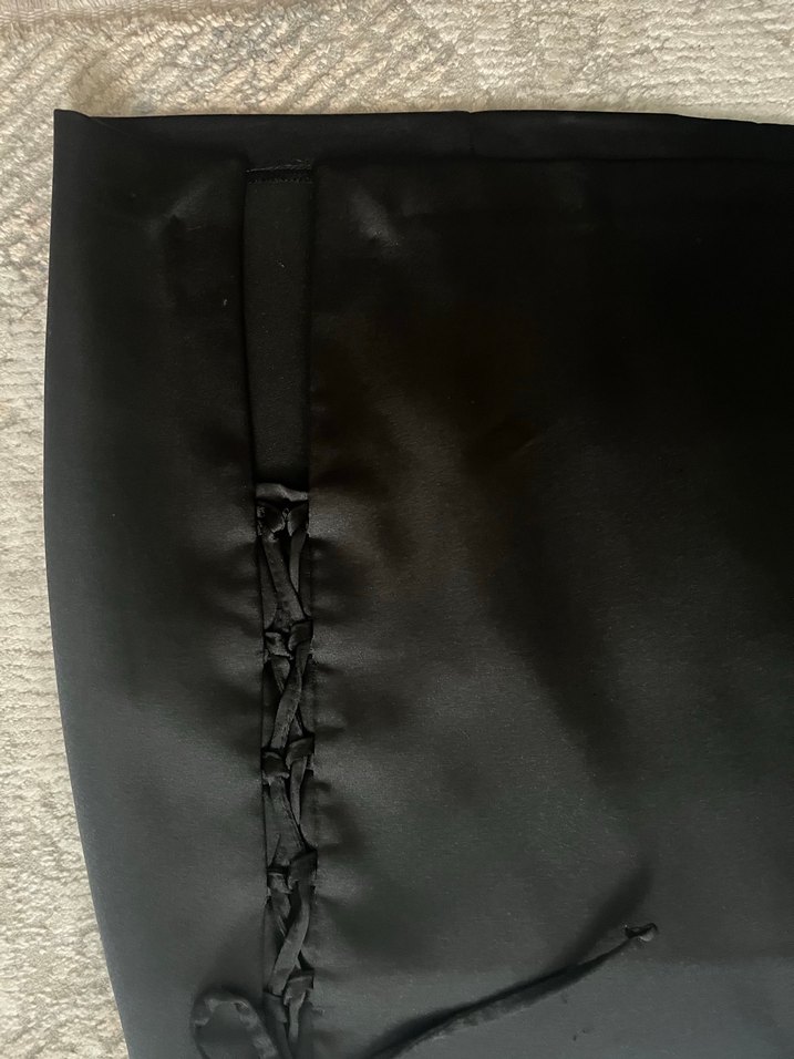 Siyah Saten Etek - Görsel 4