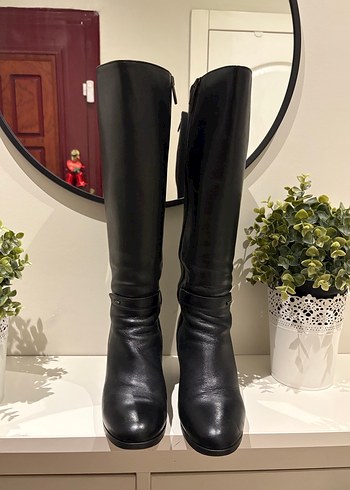 Igi&Co marka İtalyan siyah deri çizme - Görsel 2