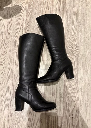 Igi&Co marka İtalyan siyah deri çizme - Görsel 5