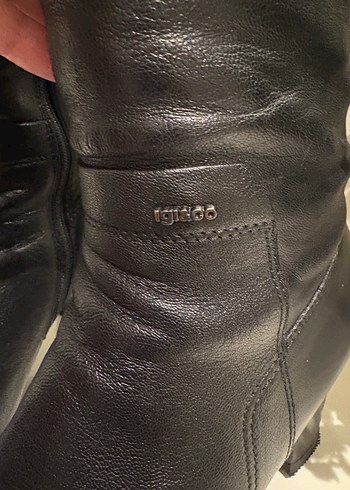 Igi&Co marka İtalyan siyah deri çizme - Görsel 3