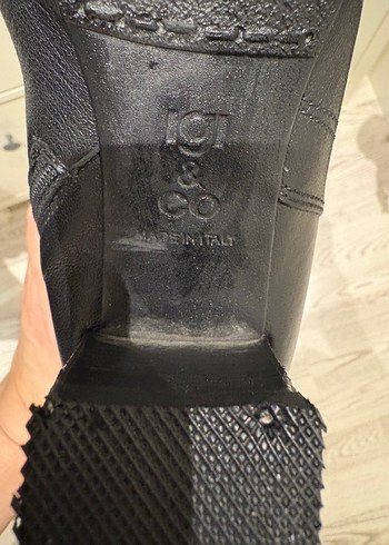 Igi&Co marka İtalyan siyah deri çizme - Görsel 4