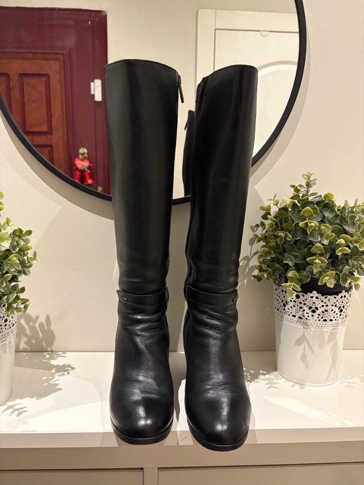 Igi&Co marka İtalyan siyah deri çizme - Görsel 2